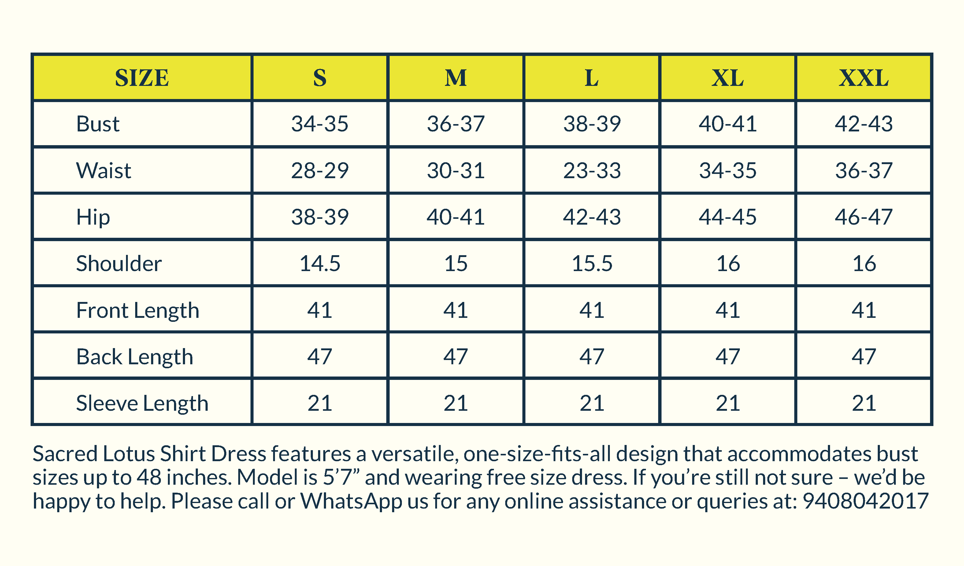 Size Chart Image