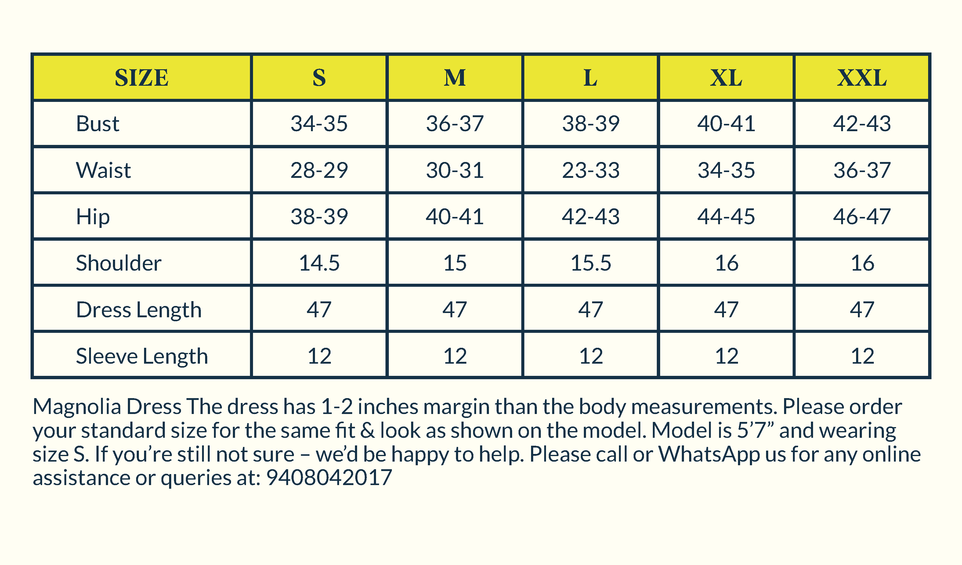 Size Chart Image