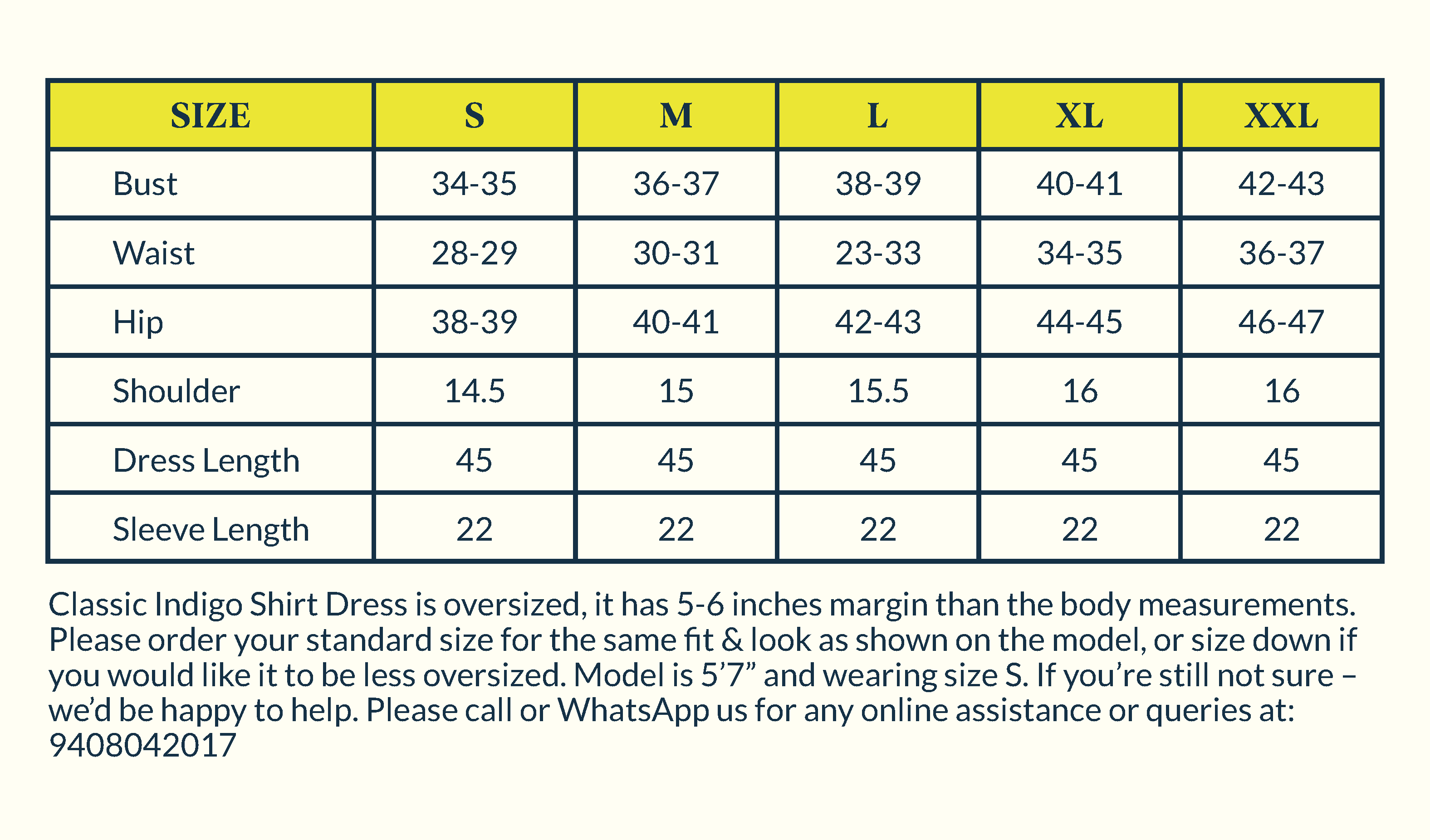 Size Chart Image