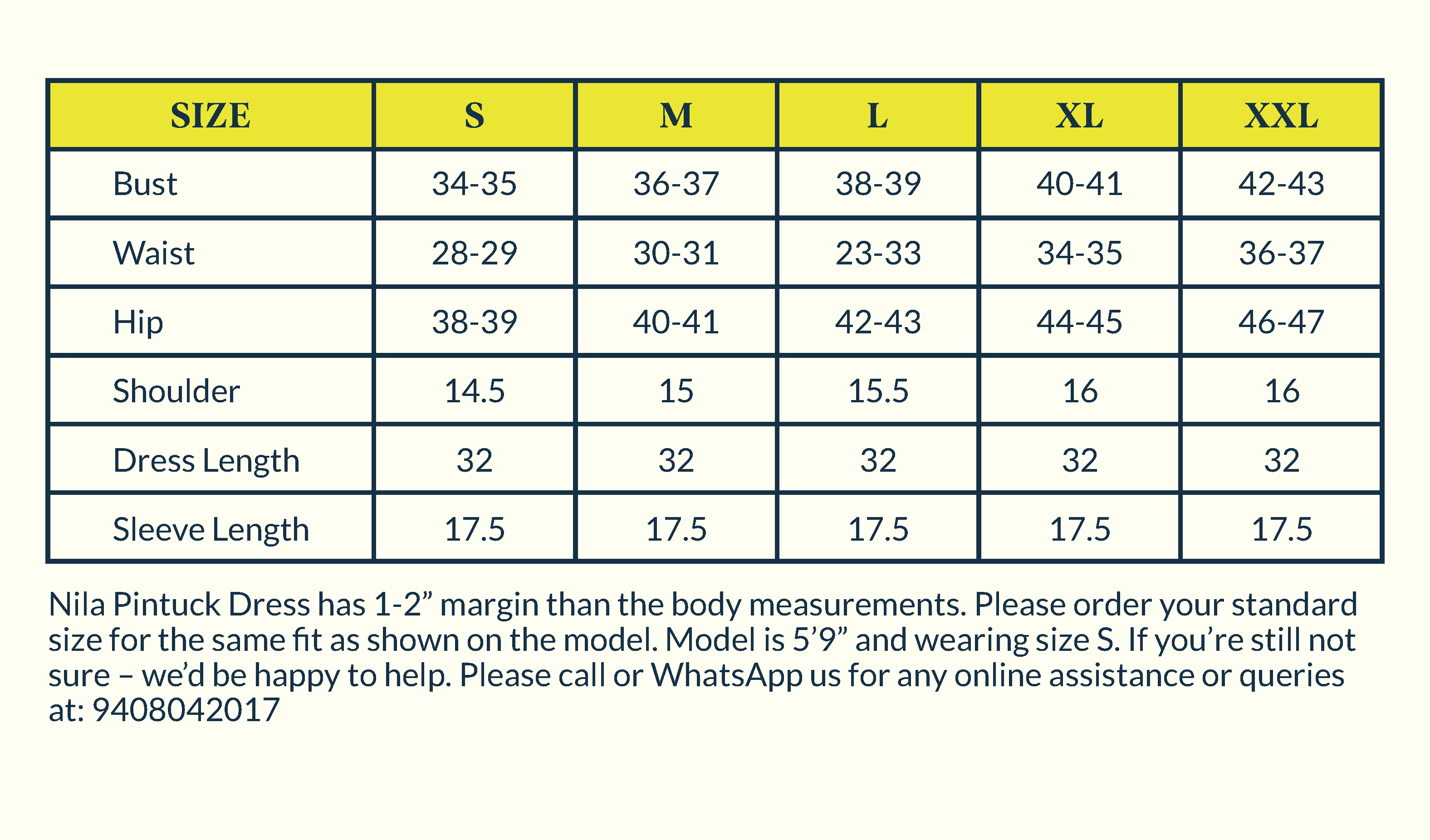 Size Chart Image