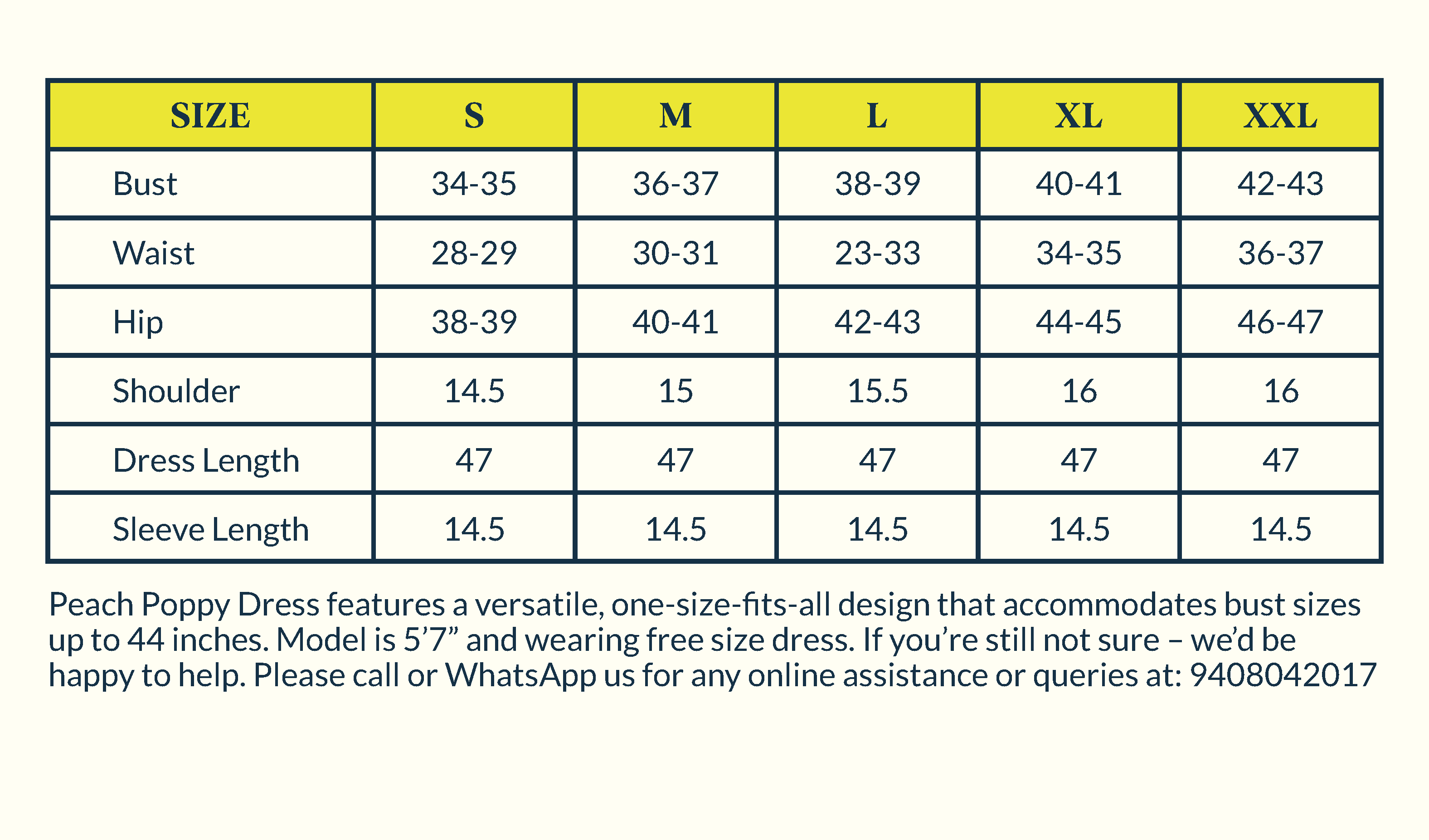 Size Chart Image