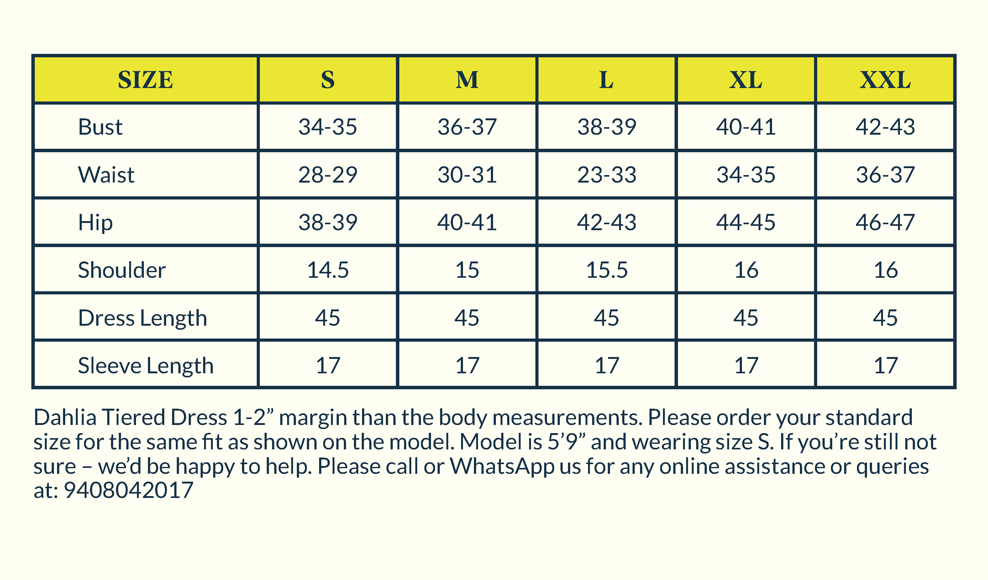 Size Chart Image