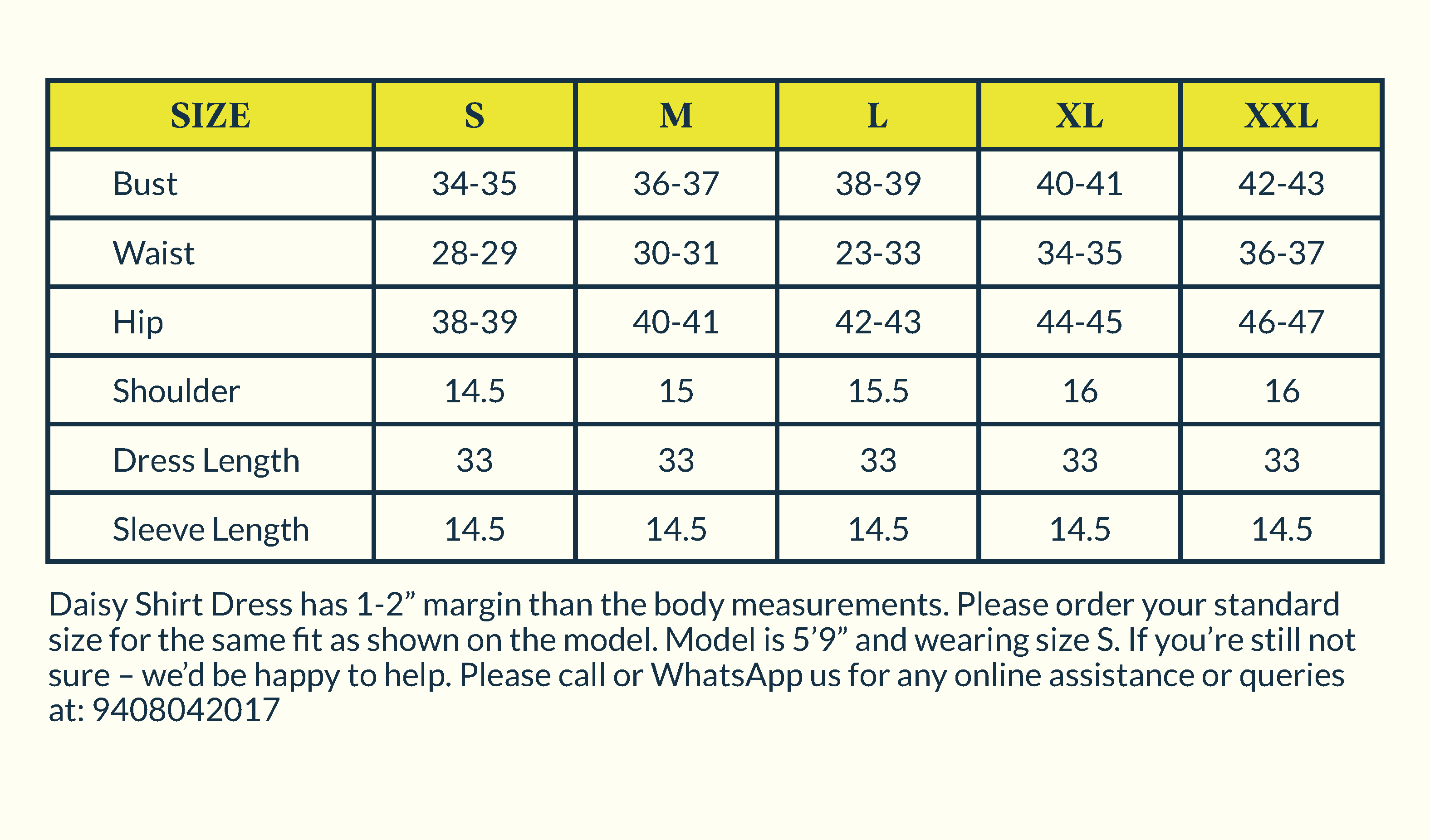 Size Chart Image