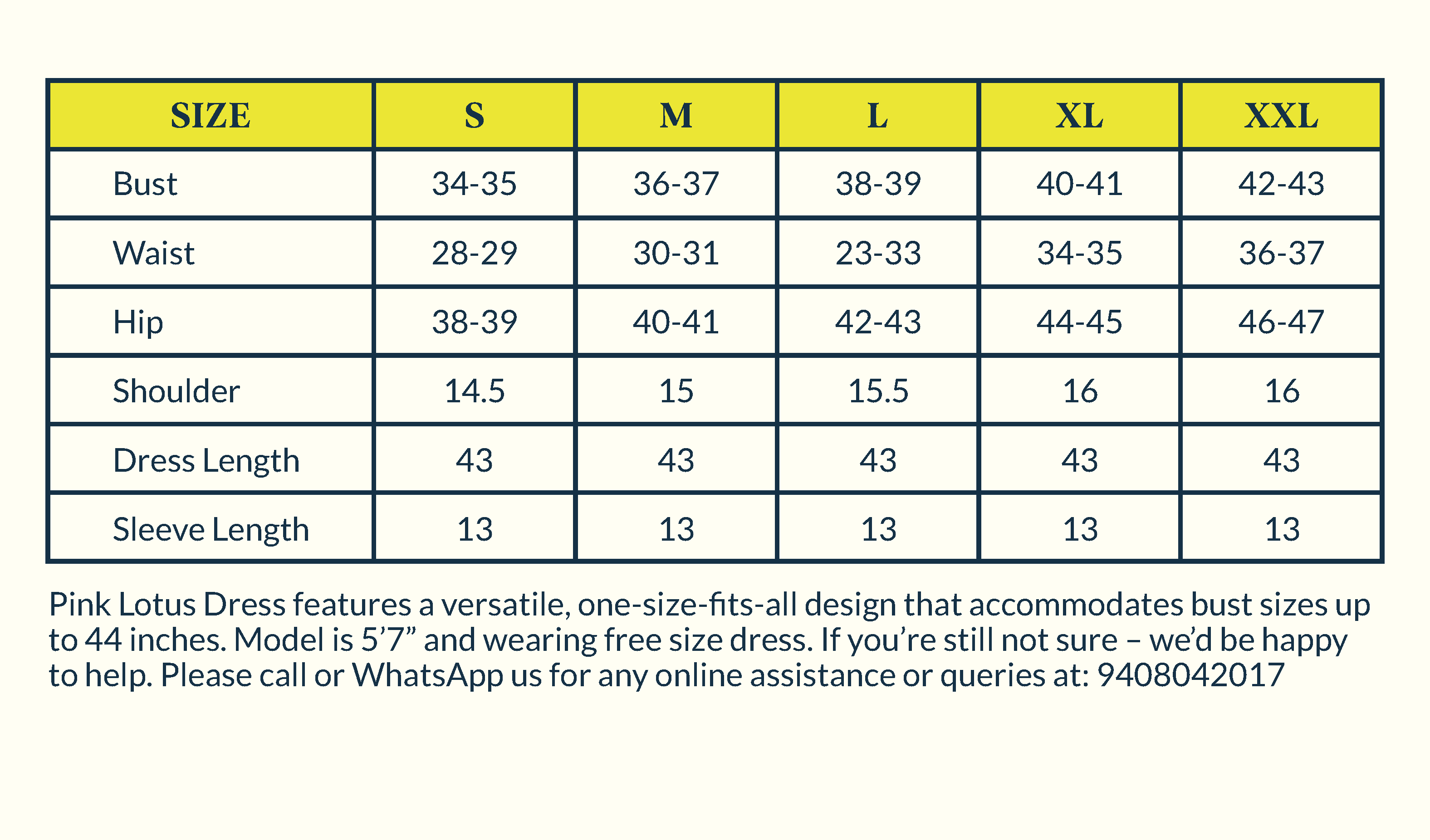 Size Chart Image