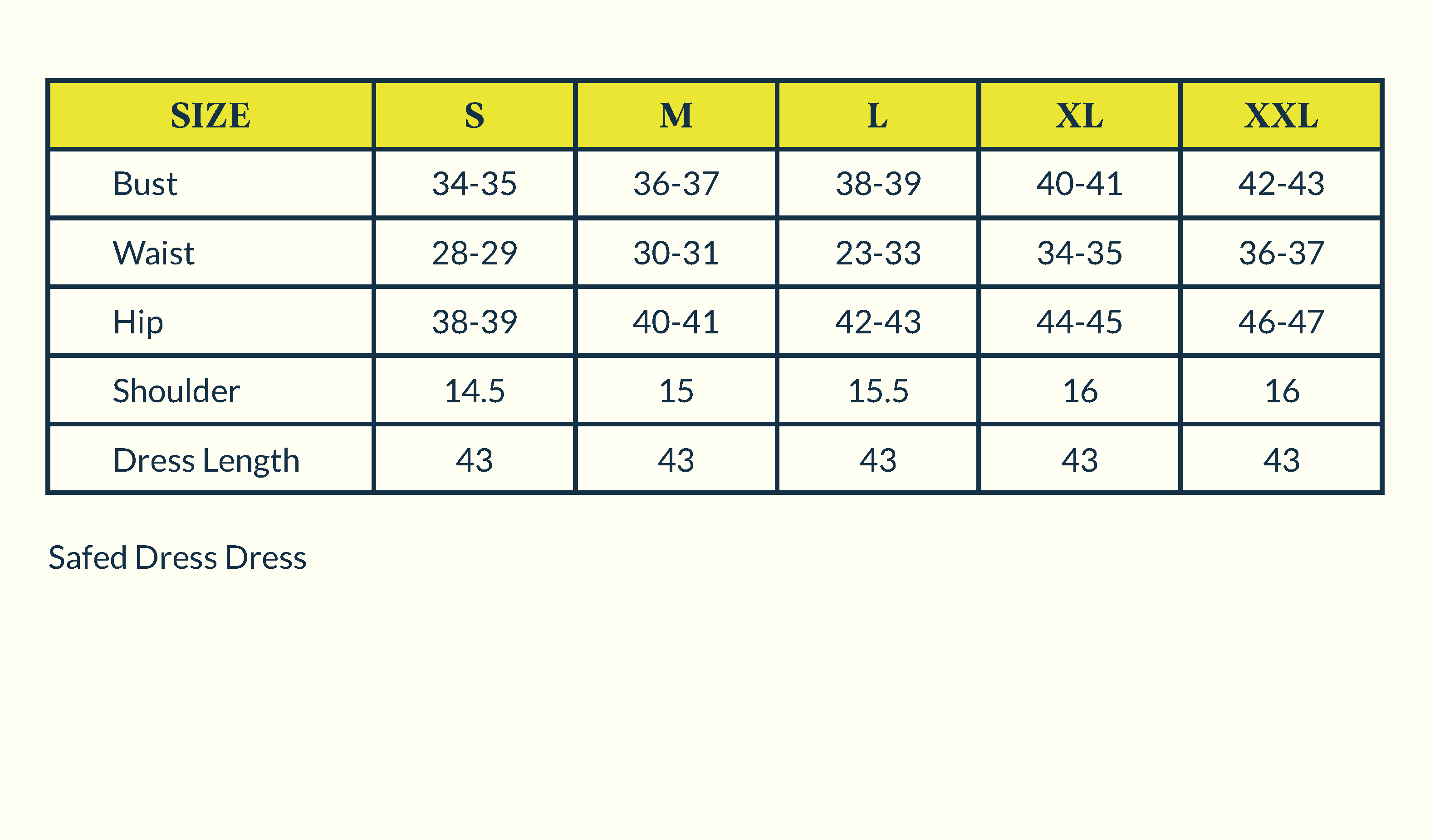 Size Chart Image