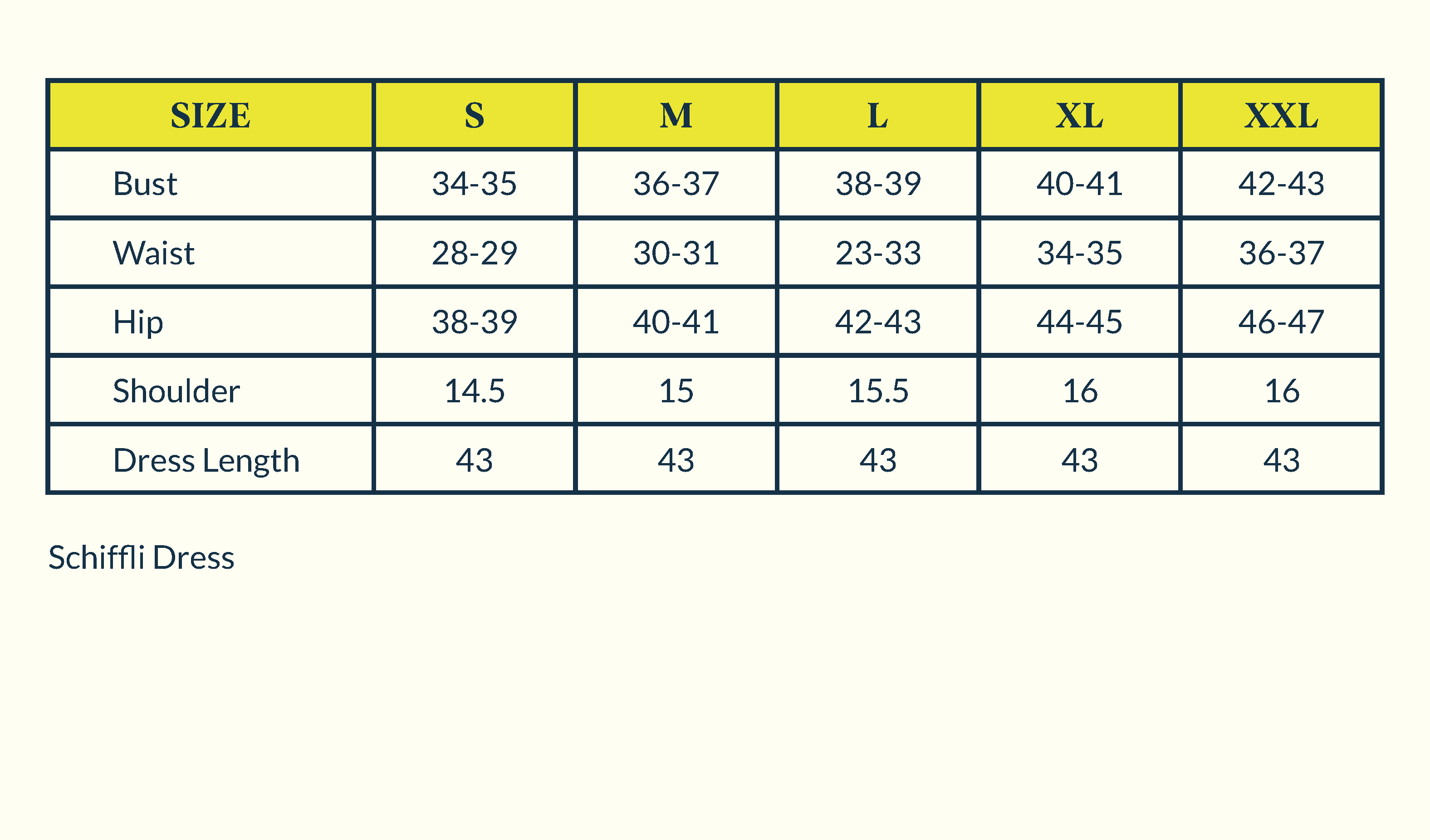 Size Chart Image