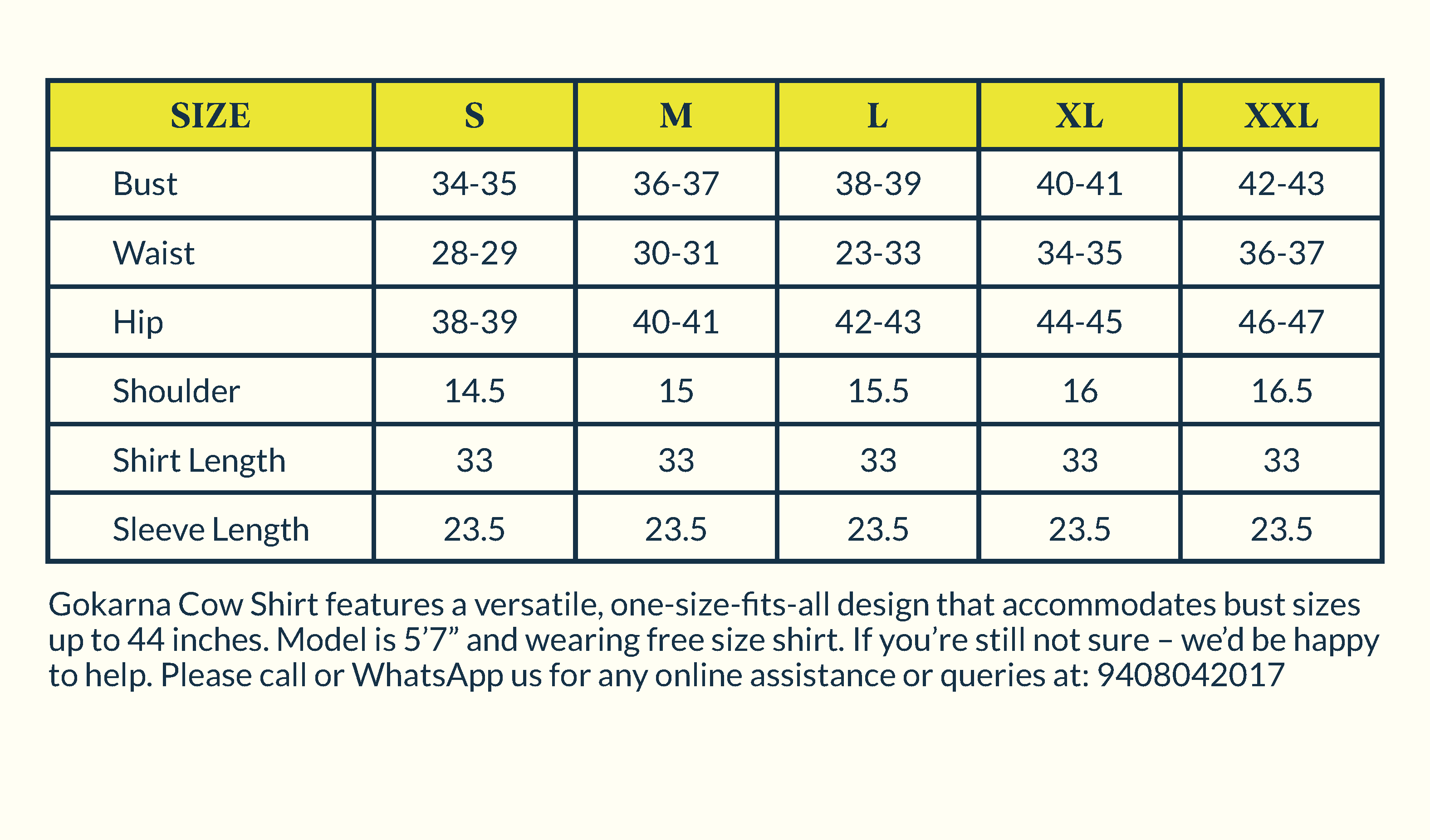 Size Chart Image