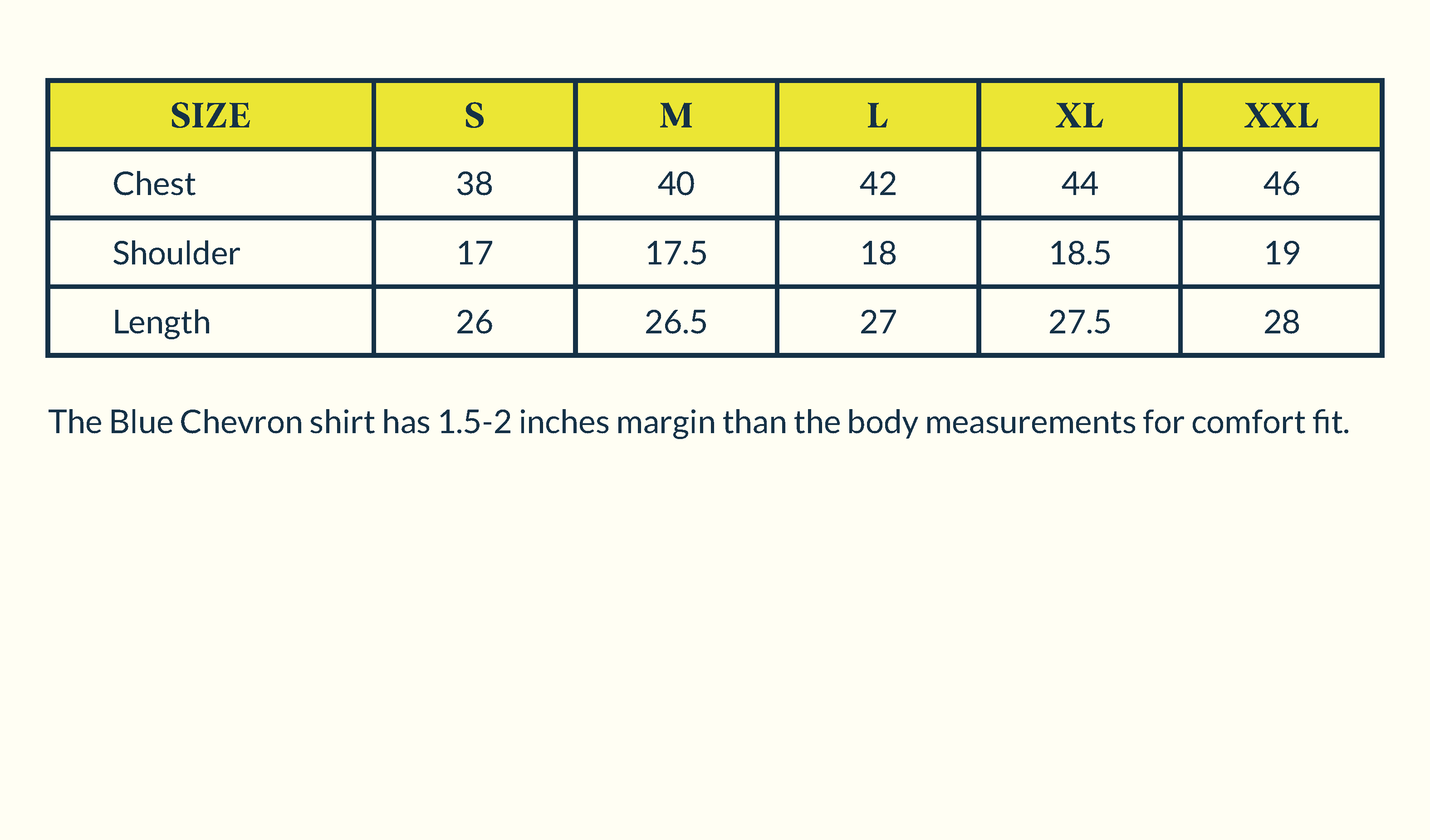 Size Chart Image