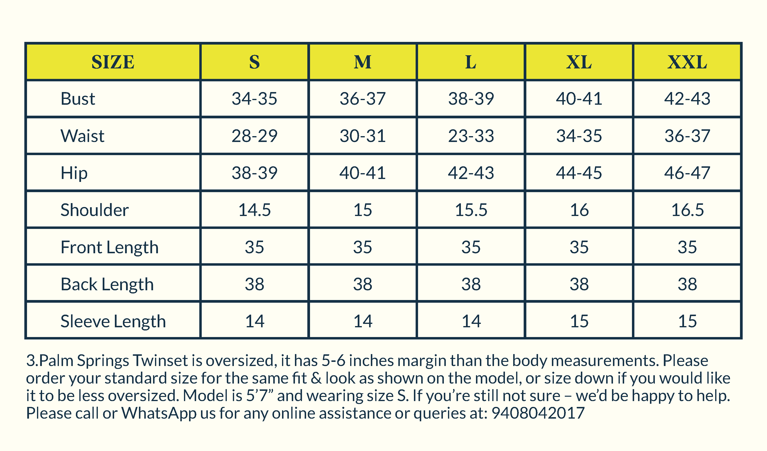 Size Chart Image