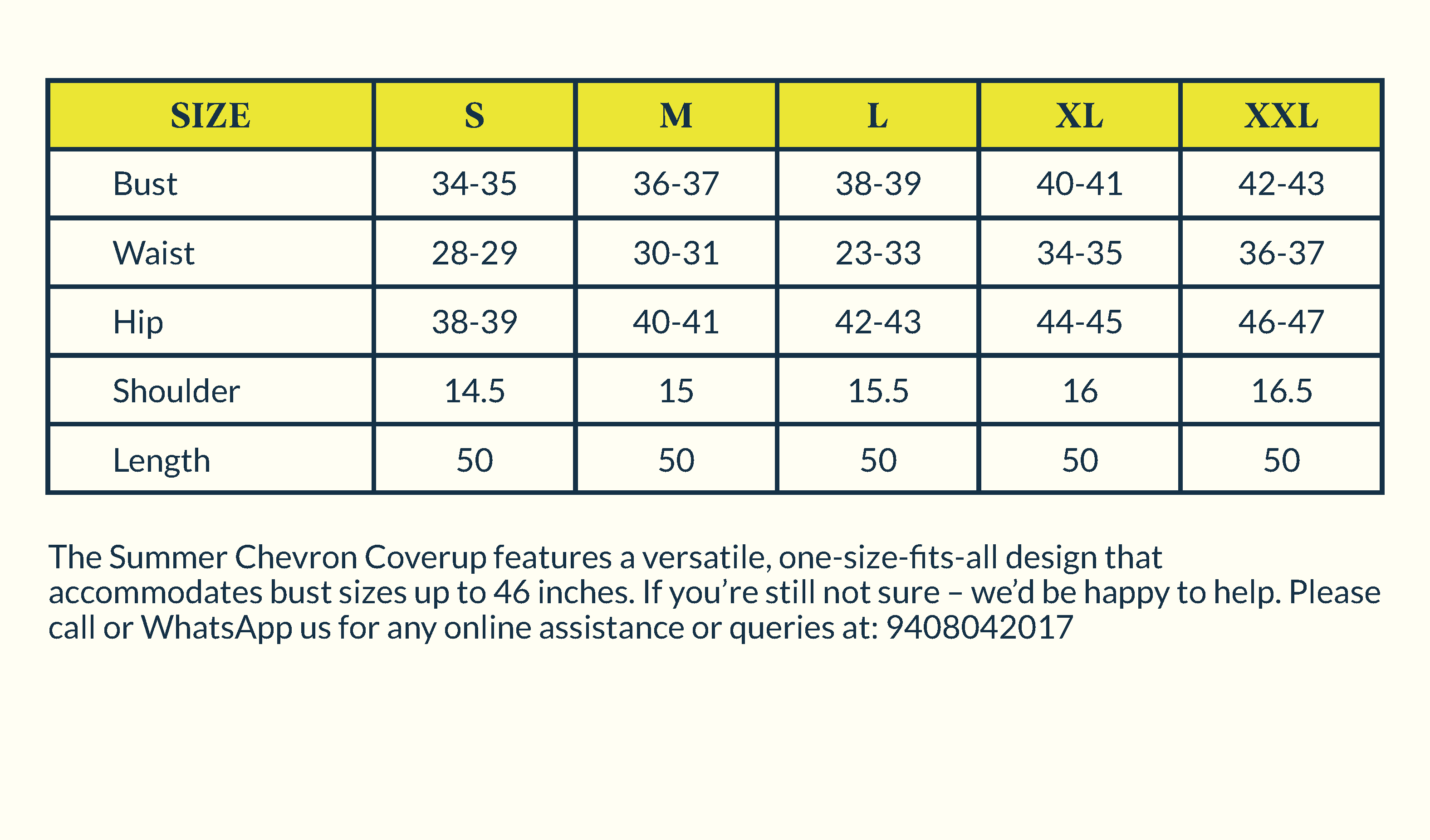 Size Chart Image