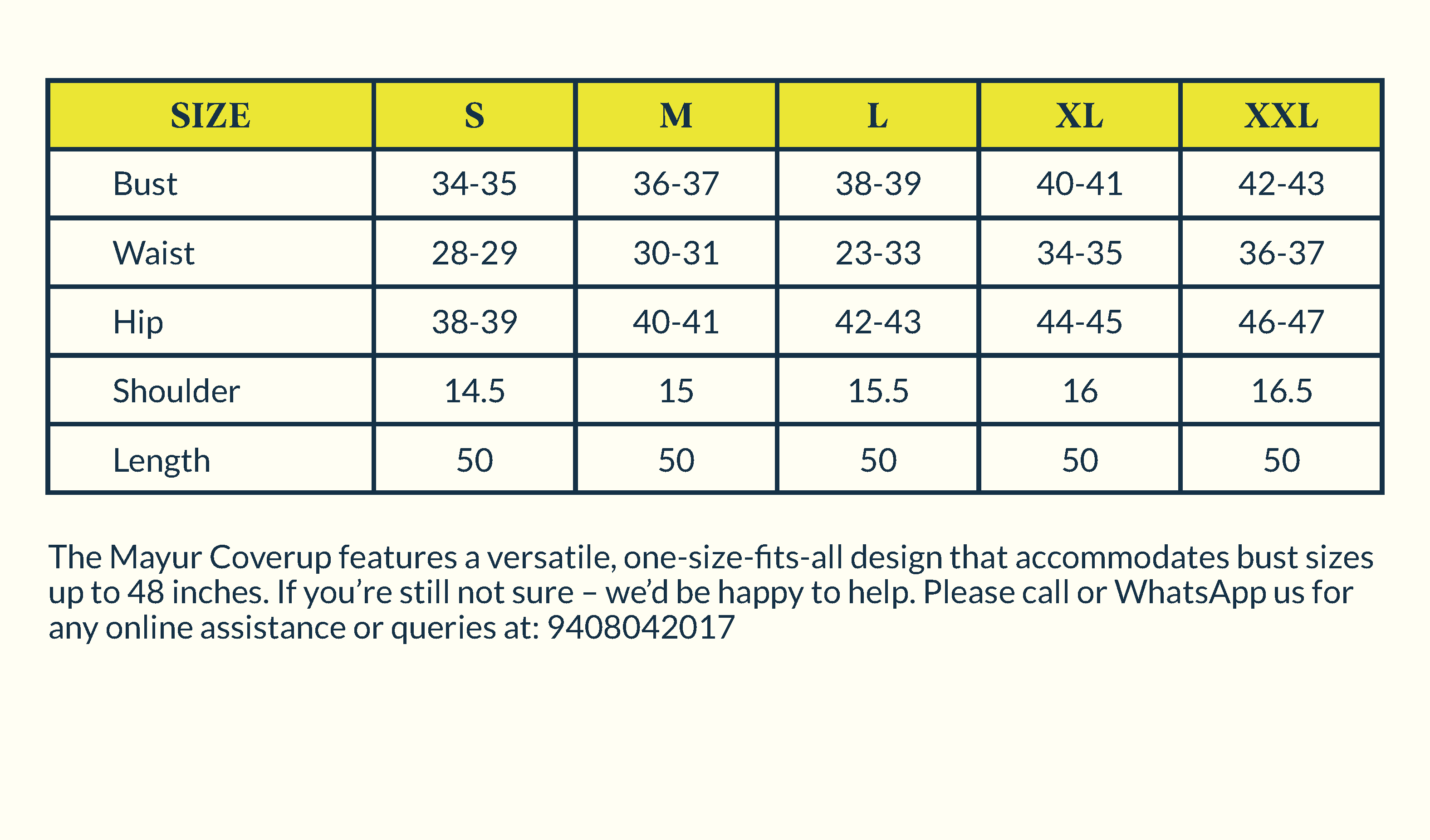 Size Chart Image