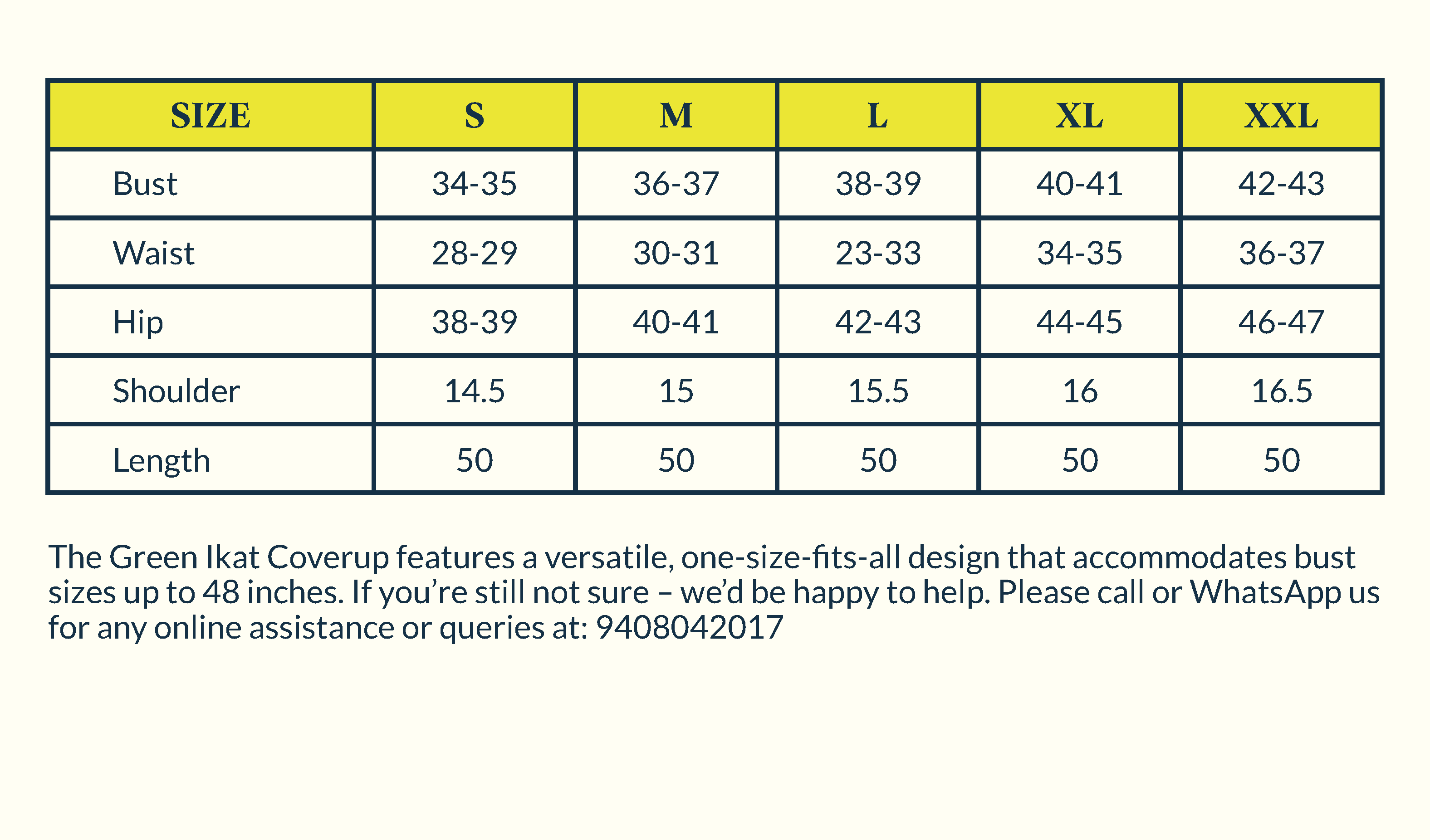 Size Chart Image