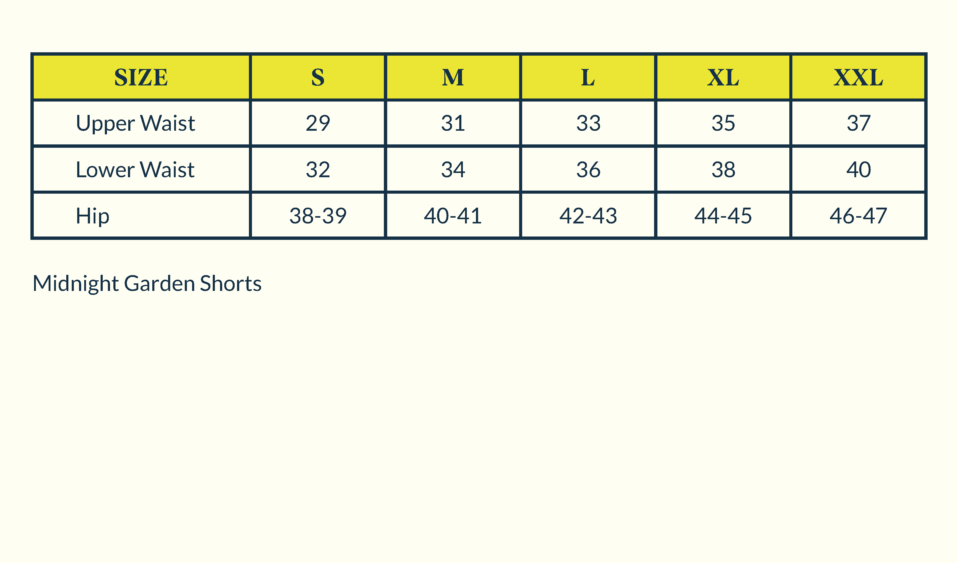 Size Chart Image