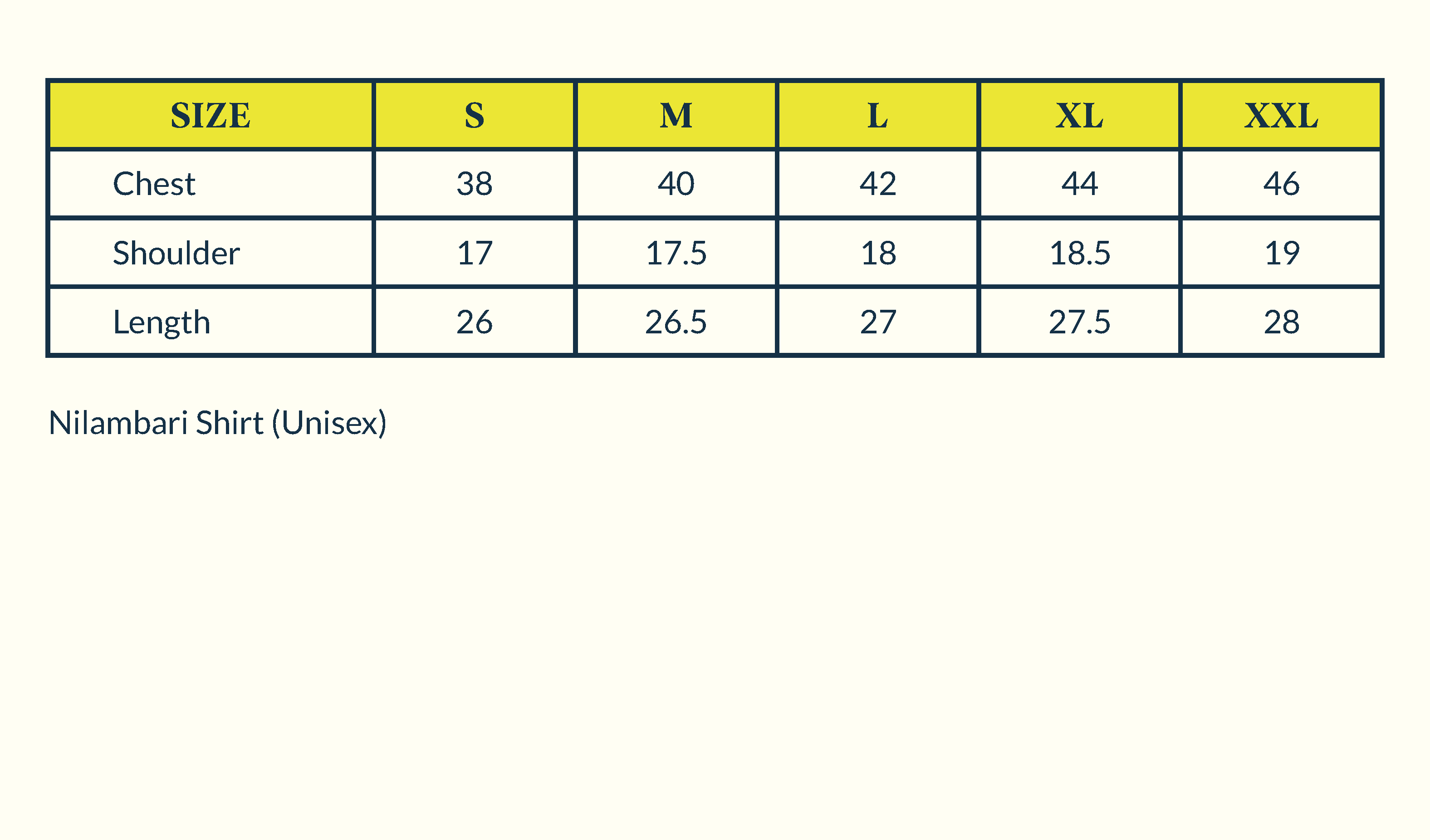 Size Chart Image